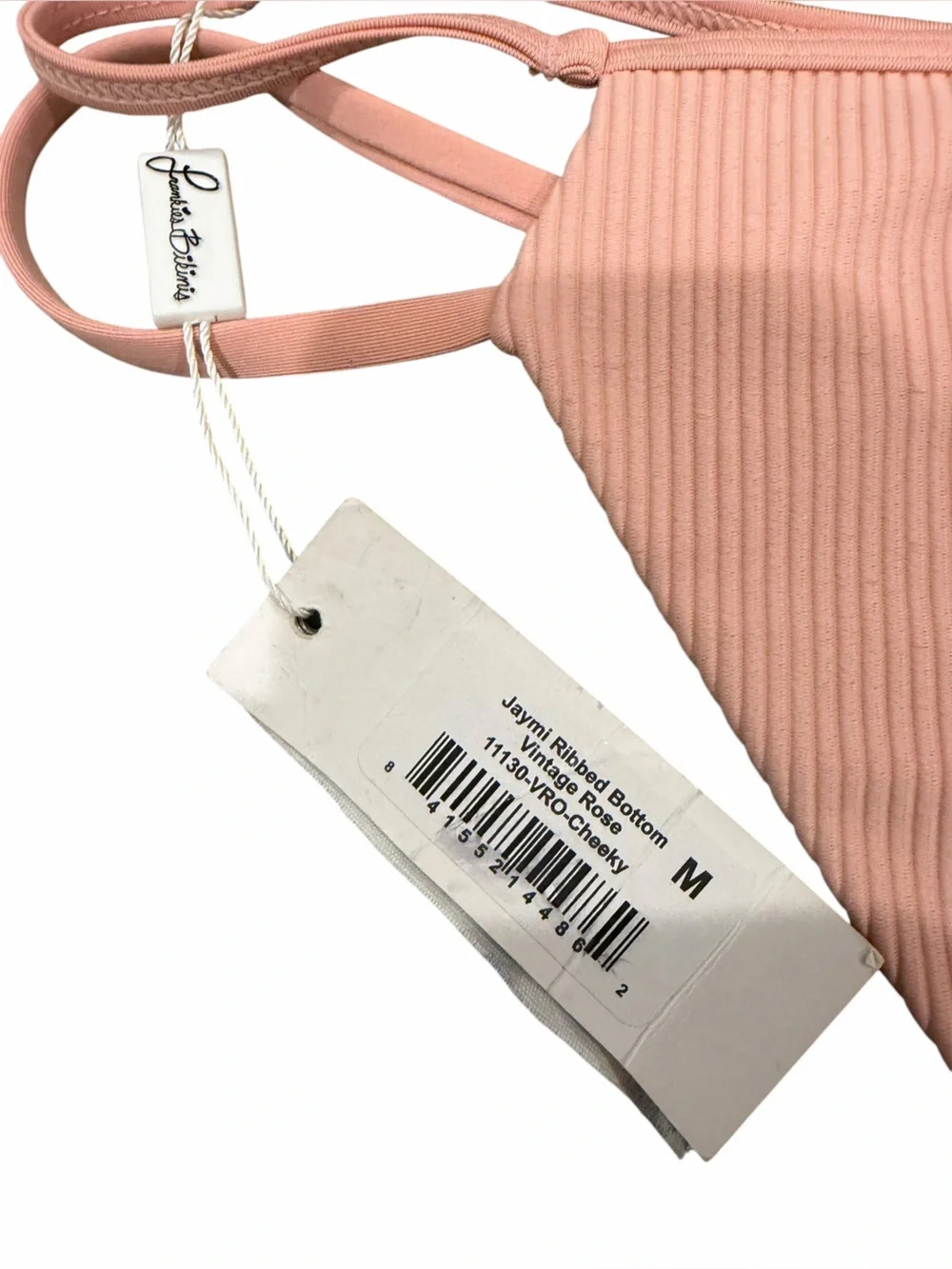 NWT Frankie’s Bikinis Vintage Rose Shea Ribbed Top size L Jaymi Bottoms size M